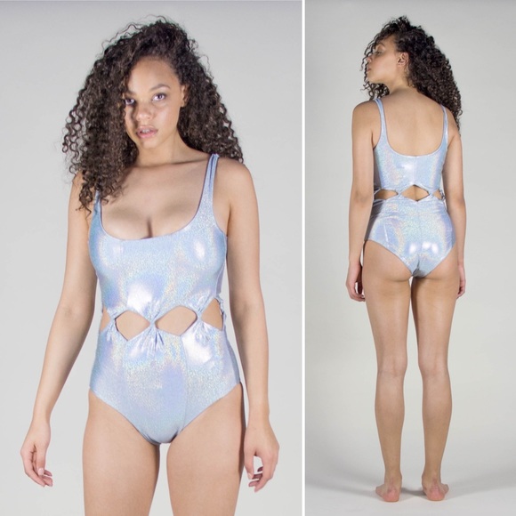 Samantha Pleet Other - SAMANTHA PLEET Silver Tabernacle One Piece Swim